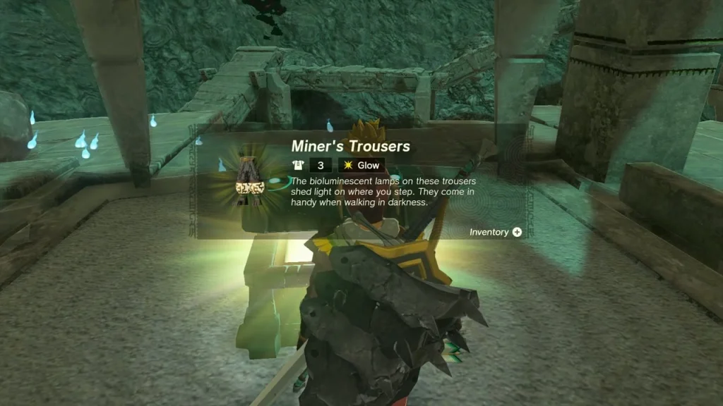 Miner's Trousers from a chest in the Hylia Canyon Mine ruins