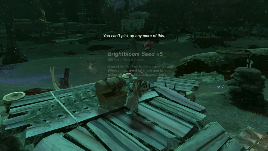 Brightbloom Seed x5 item box over a chest on a plank deck Brightbloom Seed x5 item box over a chest on a plank deck