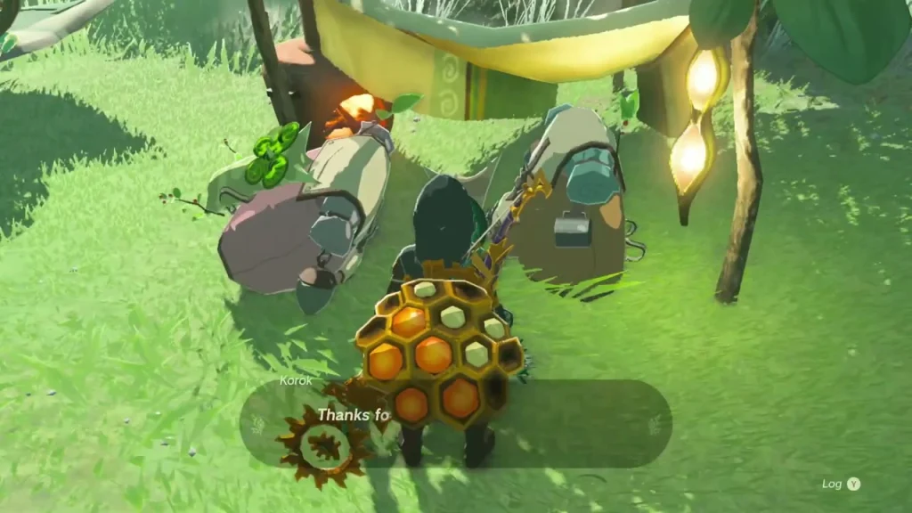 Two exhausted Koroks resting together under a leaf tent Two exhausted Koroks resting together under a leaf tent