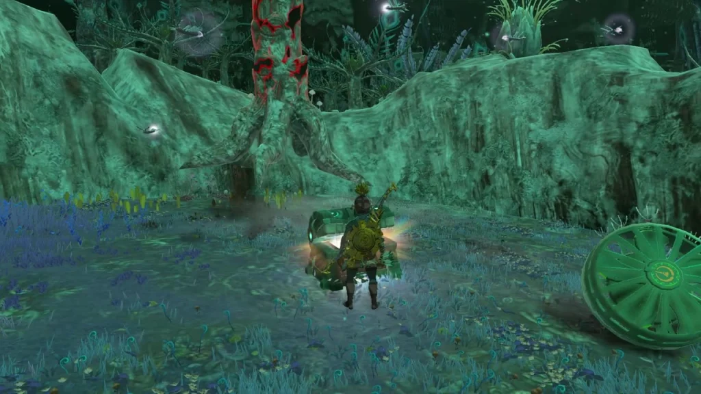 Large Crystallized Charge item box beside a Zonai stone vessel in the Grove of Time Large Crystallized Charge item box beside a Zonai stone vessel in the Grove of Time