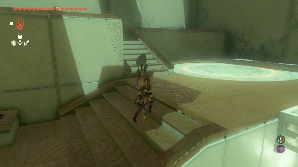 Ancient orb placed into a glowing floor slot Ancient orb placed into a glowing floor slot
