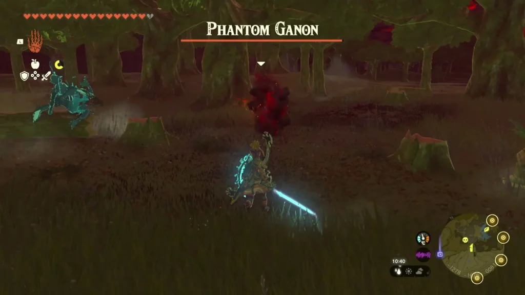 Phantom Ganon health bar above the fight in the gloom Phantom Ganon health bar above the fight in the gloom