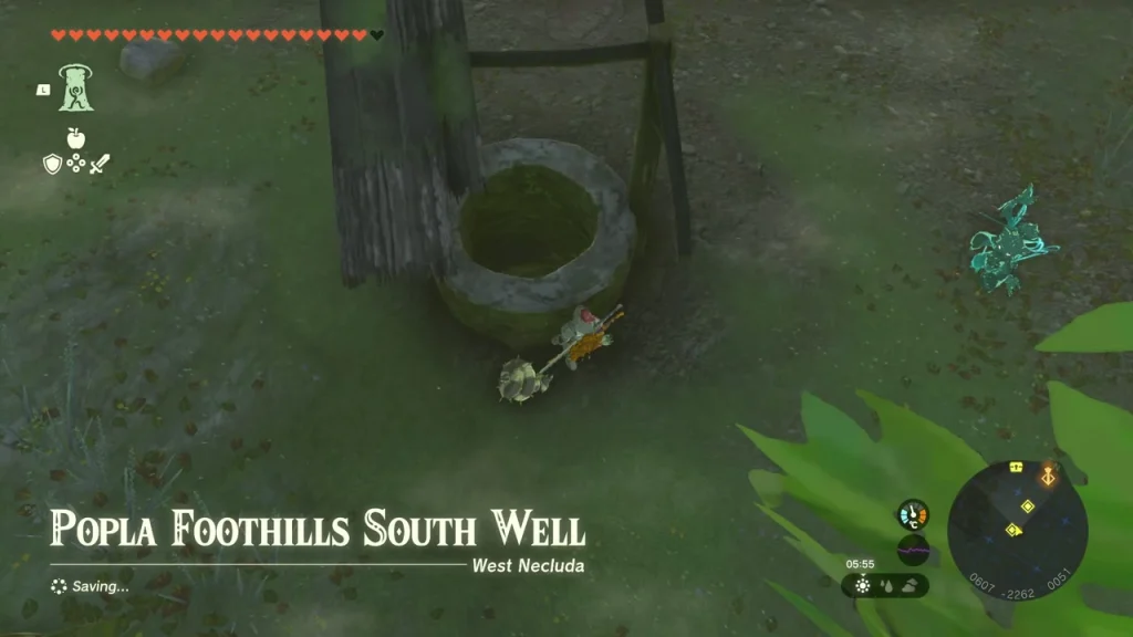 Popla Foothills South Well with its wooden crank frame Popla Foothills South Well with its wooden crank frame