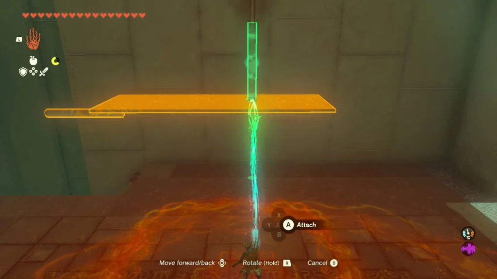 Plank held above the floor with an orange target outline near the chest Plank held above the floor with an orange target outline near the chest