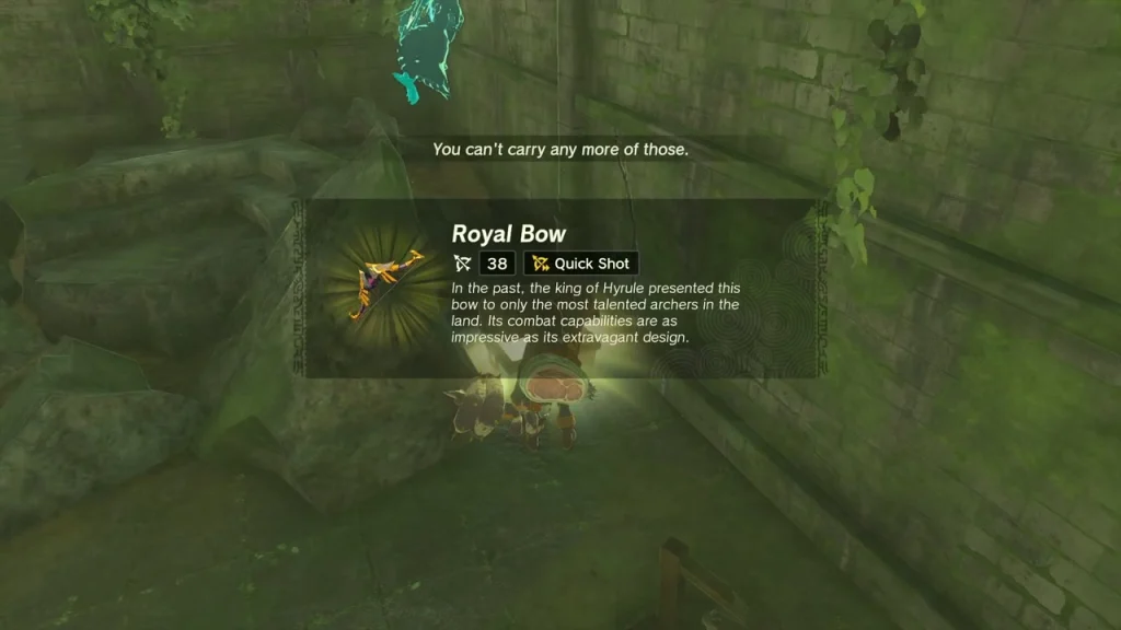 Royal Bow item box beside the ruined stone wall Royal Bow item box beside the ruined stone wall