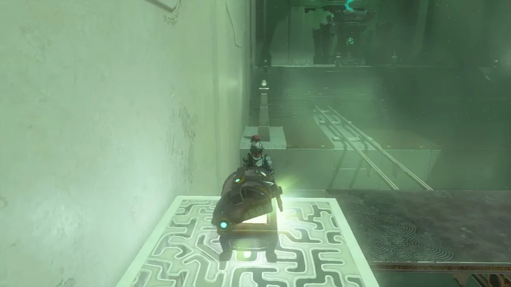 Sneaky Elixir item box over a platform riding the rail Sneaky Elixir item box over a platform riding the rail
