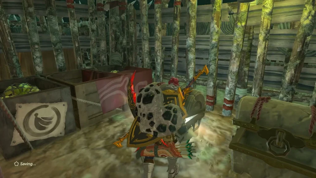 Large Crystallized Charge item box beside Yiga supply crates Large Crystallized Charge item box beside Yiga supply crates