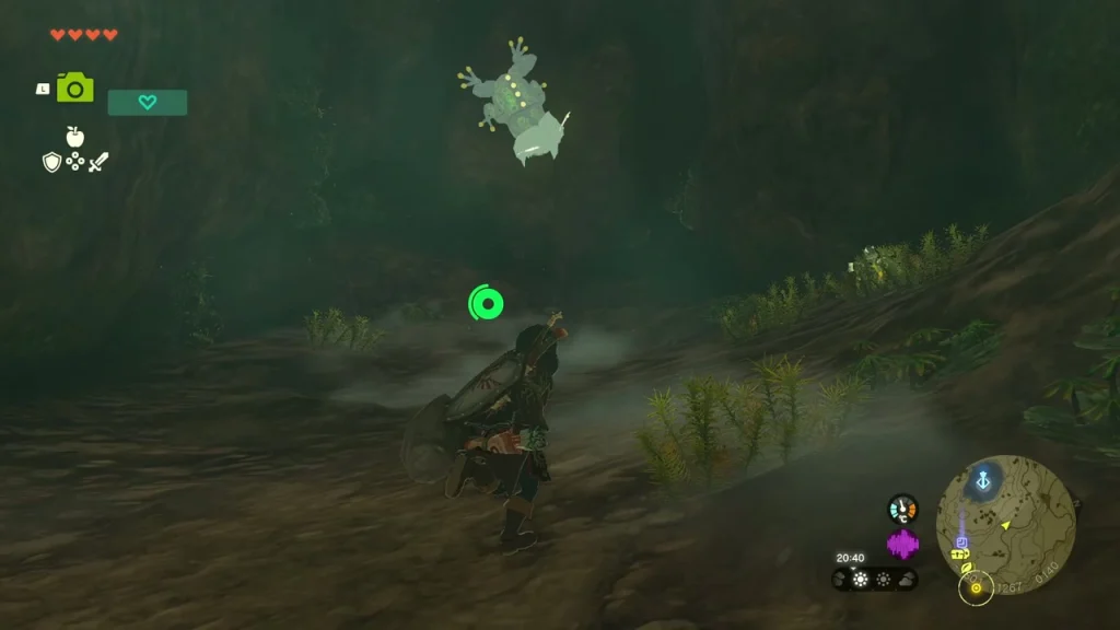 Pale Bubbulfrog high in the dark air of the cave Pale Bubbulfrog high in the dark air of the cave