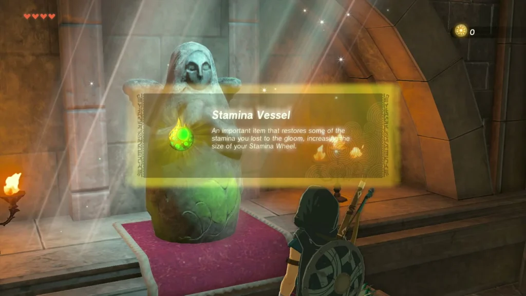 Stamina Vessel item box in front of the Goddess Statue Stamina Vessel item box in front of the Goddess Statue
