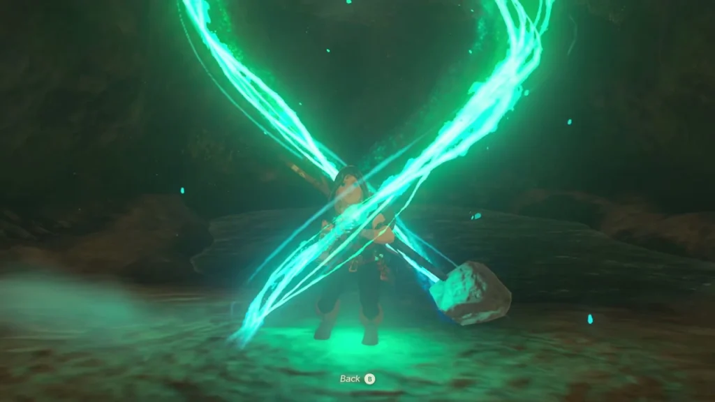 Green Ascend swirl carrying the traveler up out of the well Green Ascend swirl carrying the traveler up out of the well