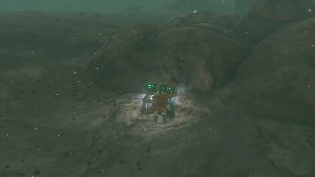 Flame Emitter chest opened on a dark hillside near the labyrinth Flame Emitter chest opened on a dark hillside near the labyrinth