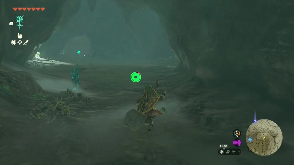 Dim Bokoblin camp cavern inside Pikida Stonegrove Northwest Cave Dim Bokoblin camp cavern inside Pikida Stonegrove Northwest Cave