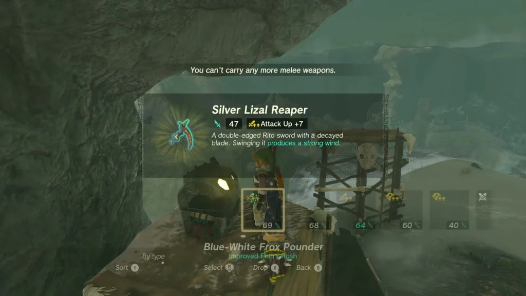 Silver Lizal Reaper item box over the skull chest on the watchtower Silver Lizal Reaper item box over the skull chest on the watchtower