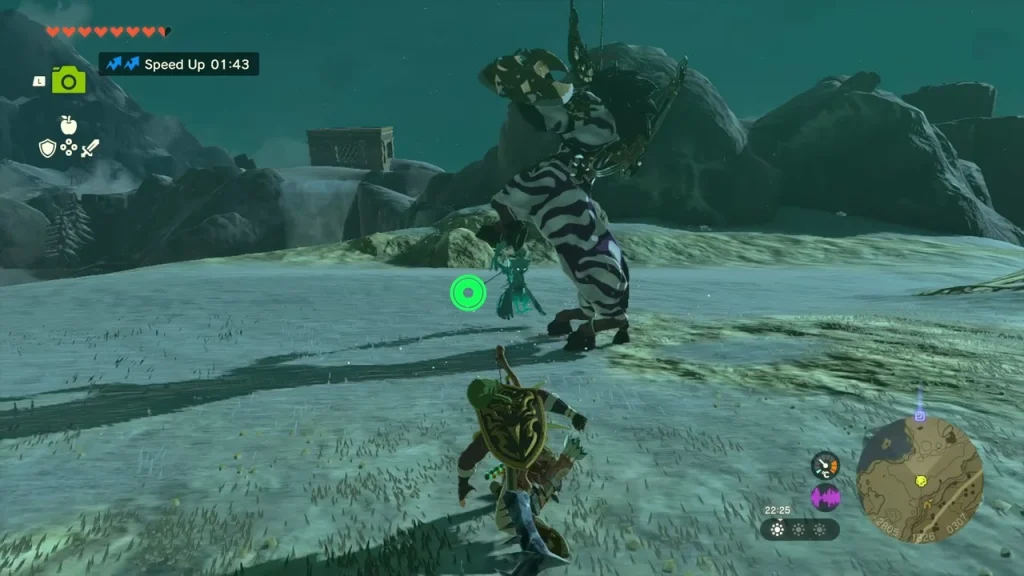 Silver Lynel charging across the flat snowfield toward you Silver Lynel charging across the flat snowfield toward you