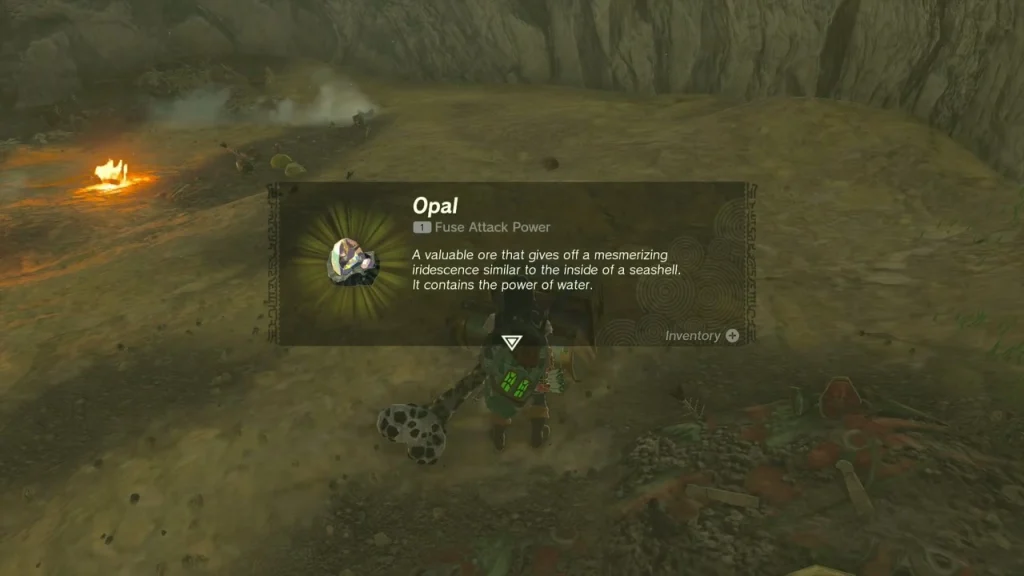 Opal item box shown over the opened chest in the burning hollow Opal item box shown over the opened chest in the burning hollow