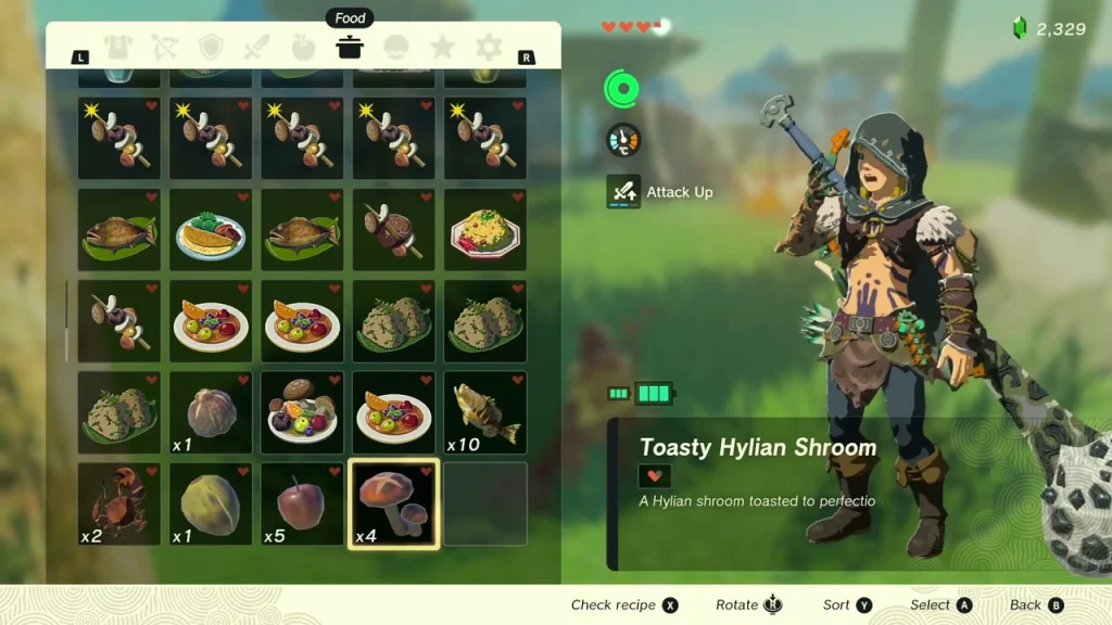 Boss Bokoblin swinging at close range on the grass