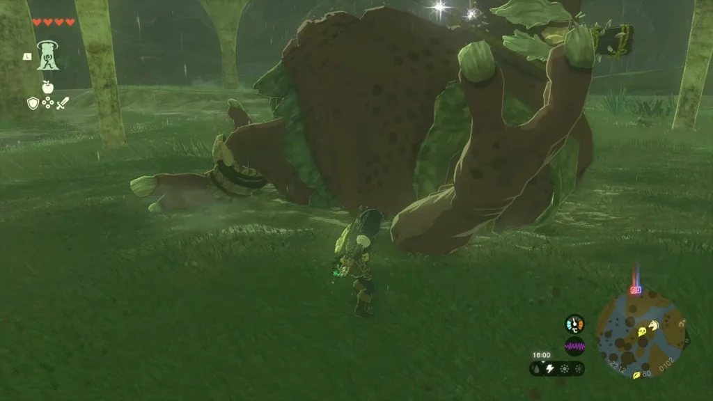 Hinox lying in the grass of Ludfo's Bog