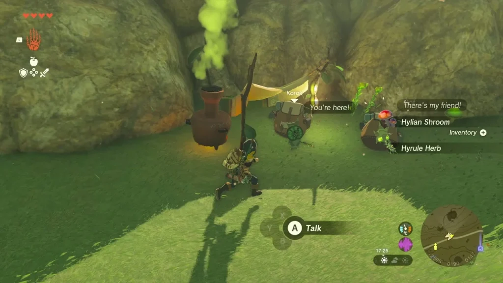 Korok friends and tent with Korok Seed x2 received