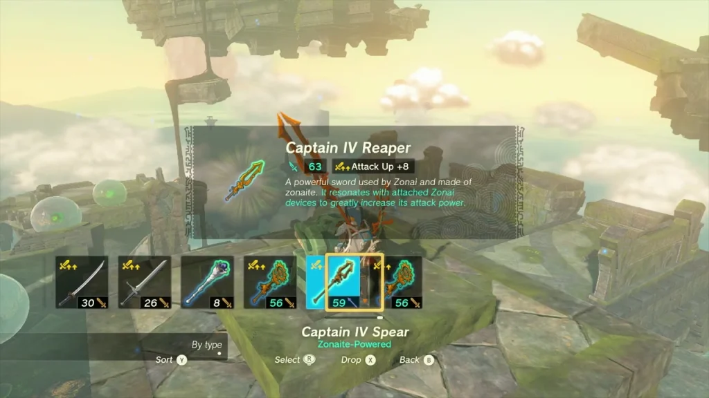 Captain IV Reaper item box at a chest in the sunlit ruins Captain IV Reaper item box at a chest in the sunlit ruins