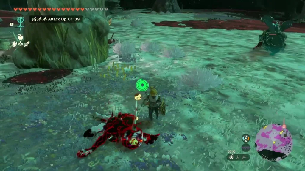 Gloom-red Lynel defeated on the bright floor of Bubinga Grove Gloom-red Lynel defeated on the bright floor of Bubinga Grove