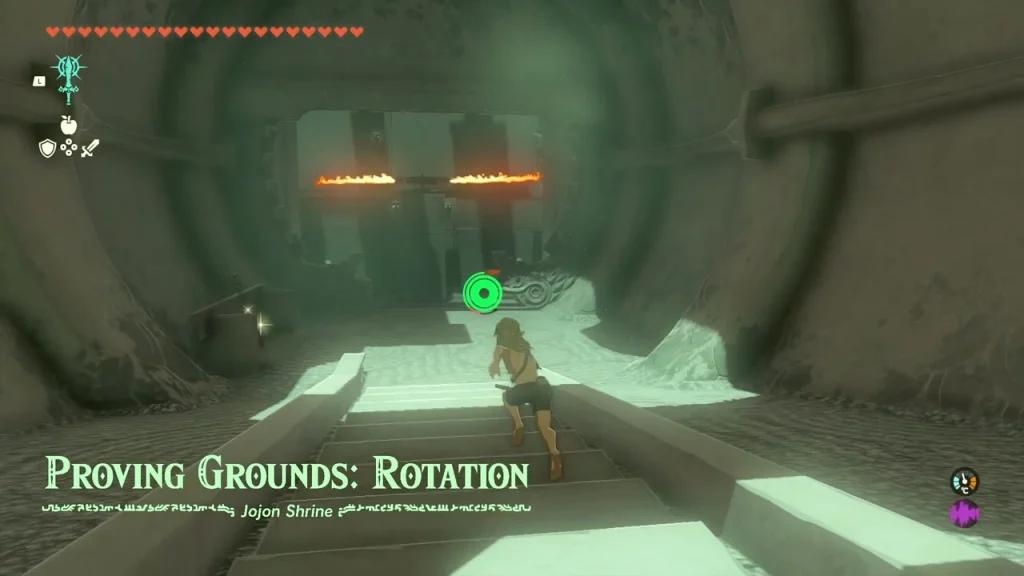 Proving Grounds: Rotation title over the stairs of Jojon Shrine Proving Grounds: Rotation title over the stairs of Jojon Shrine