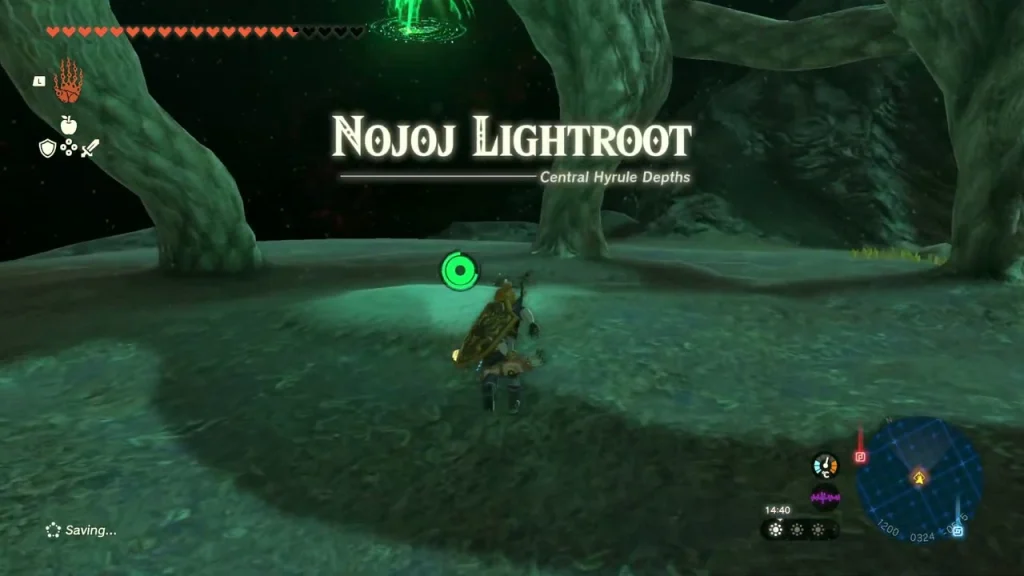Nojoj Lightroot among the giant roots in the Depths Nojoj Lightroot among the giant roots in the Depths
