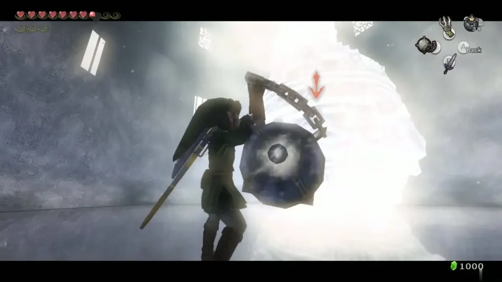 Link swinging the Ball and Chain against the Blizzeta ice mass Link swinging the Ball and Chain against the Blizzeta ice mass