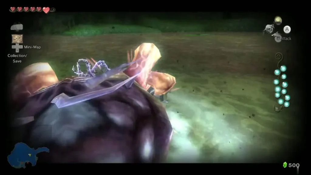 Close view of the Bloat's flesh and a glowing tentacle during the charge Close view of the Bloat's flesh and a glowing tentacle during the charge