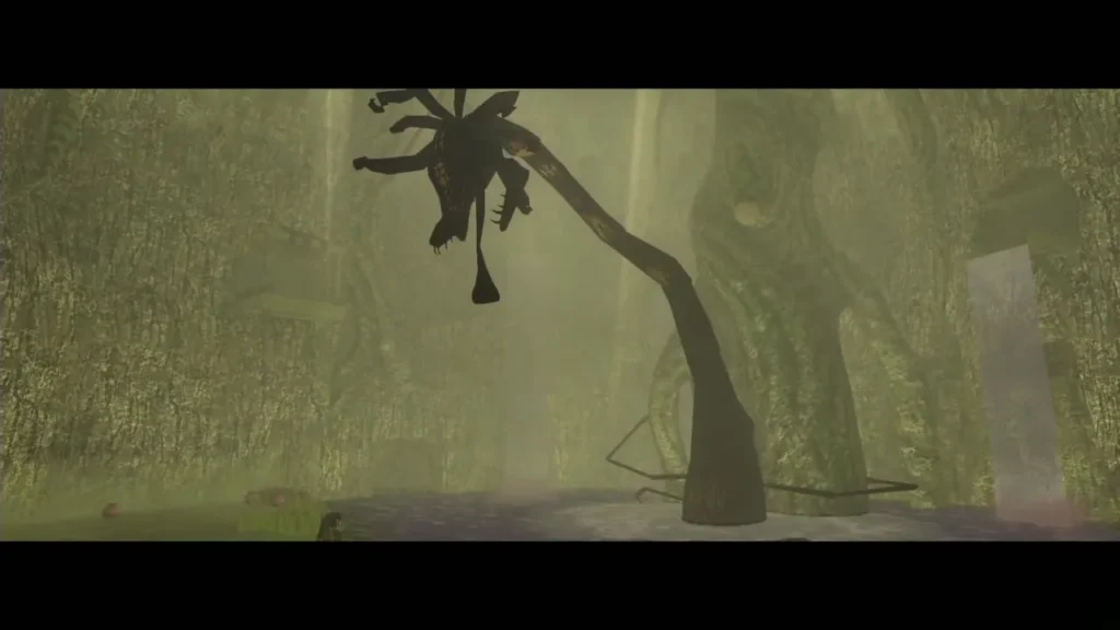 Diababa dark tentacle twisted over the Forest Temple boss chamber Diababa dark tentacle twisted over the Forest Temple boss chamber