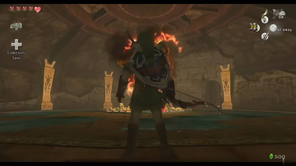 Fyrus on fire among the pillars with the Twilit Igniter name card Fyrus on fire among the pillars with the Twilit Igniter name card