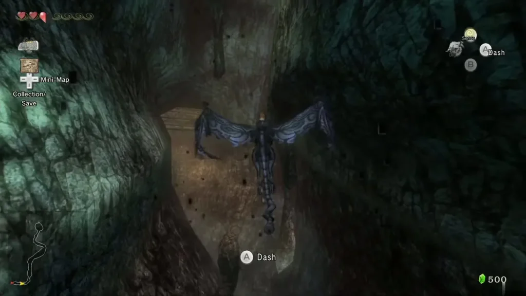 Shadow Kargarok flying through a narrow cave passage Shadow Kargarok flying through a narrow cave passage