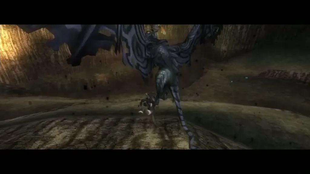 Shadow Kargarok flying low over a canyon path Shadow Kargarok flying low over a canyon path