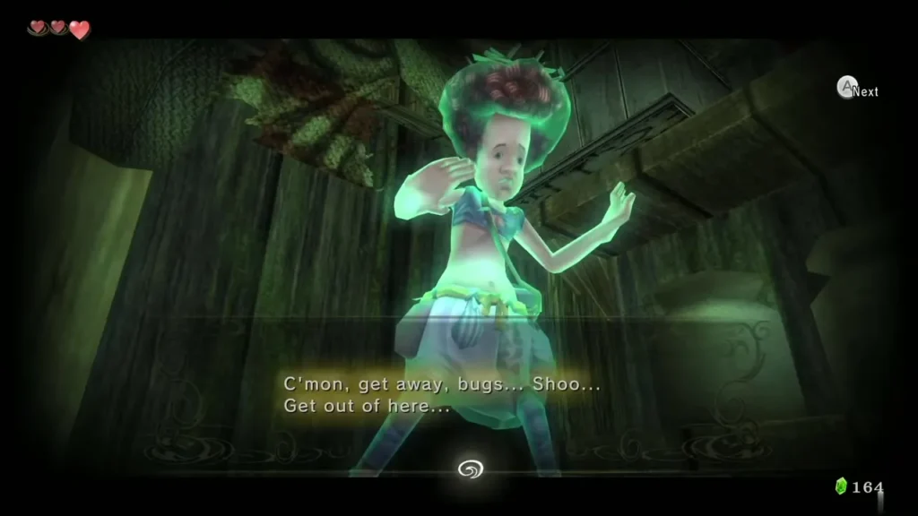 The afro-haired woodsman speaks inside his house in South Faron Woods The afro-haired woodsman speaks inside his house in South Faron Woods