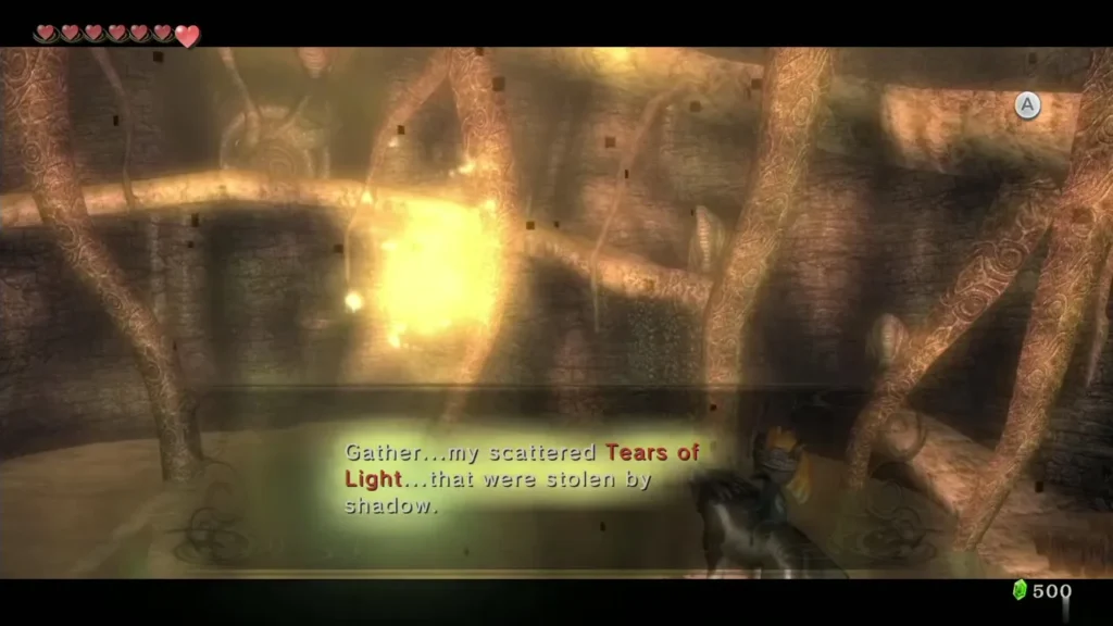Light Spirit Lanayru glowing in the spring as it speaks of the scattered Tears of Light Light Spirit Lanayru glowing in the spring as it speaks of the scattered Tears of Light