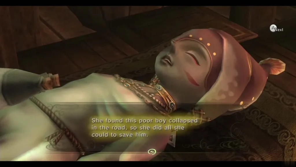 Zora boy Ralis lying ill on a bed in Telma's Bar with a message about the girl who found him Zora boy Ralis lying ill on a bed in Telma's Bar with a message about the girl who found him