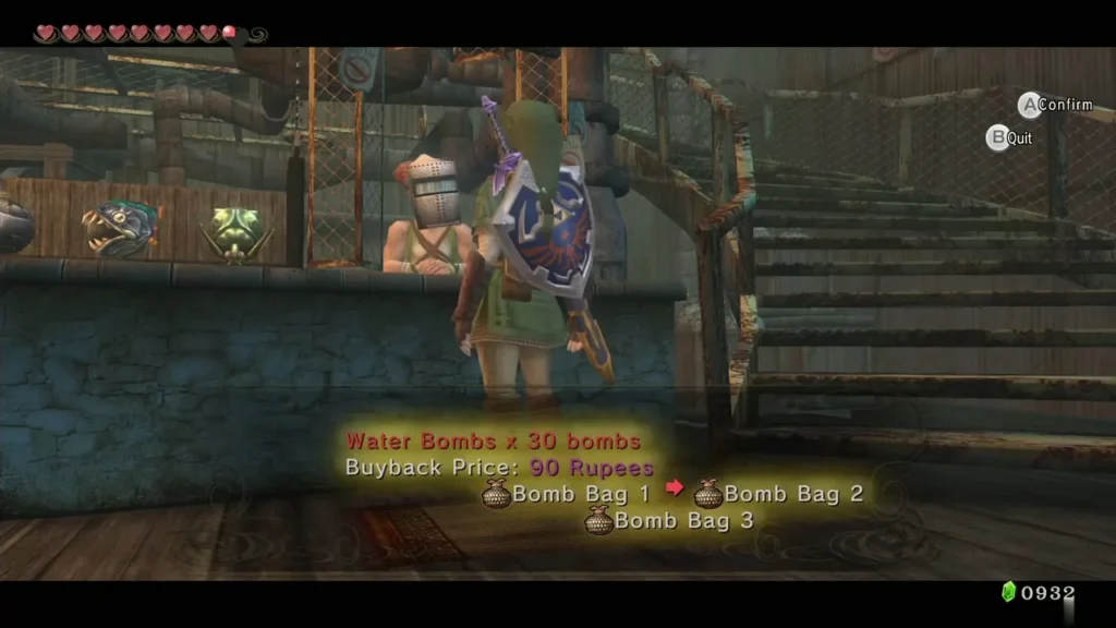 Telma at her bar showing the bomb buyback prices for Bomb Bag 1, 2 and 3 Telma at her bar showing the bomb buyback prices for Bomb Bag 1, 2 and 3