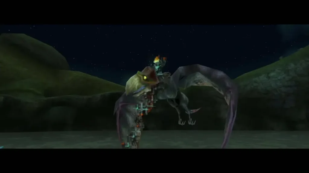 The Twilit Kargarok swooping in at night to carry Wolf Link away The Twilit Kargarok swooping in at night to carry Wolf Link away