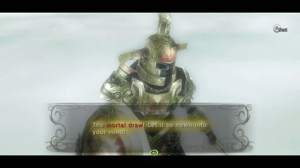 The armored teacher in the mist arena, with the message on the Mortal Draw lesson The armored teacher in the mist arena, with the message on the Mortal Draw lesson