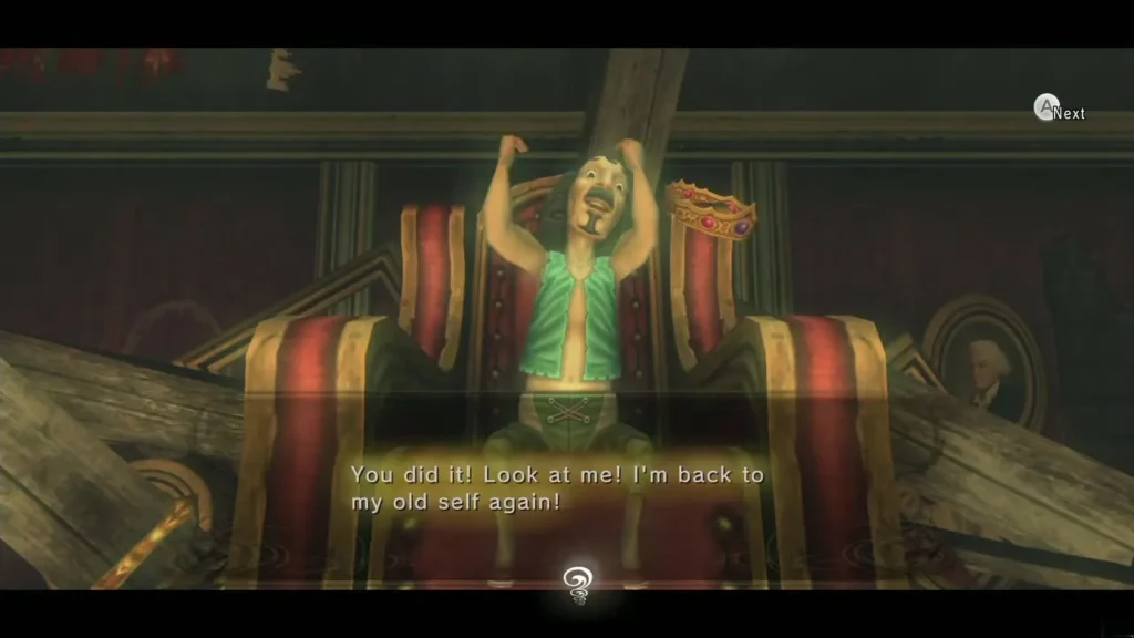 Jovani cheering on his throne, back to his old self after being freed Jovani cheering on his throne, back to his old self after being freed