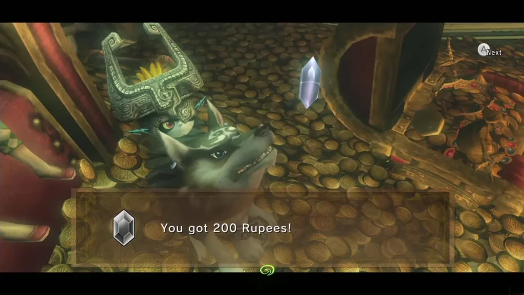 The You got 200 Rupees message box shown in Jovani's room The You got 200 Rupees message box shown in Jovani's room