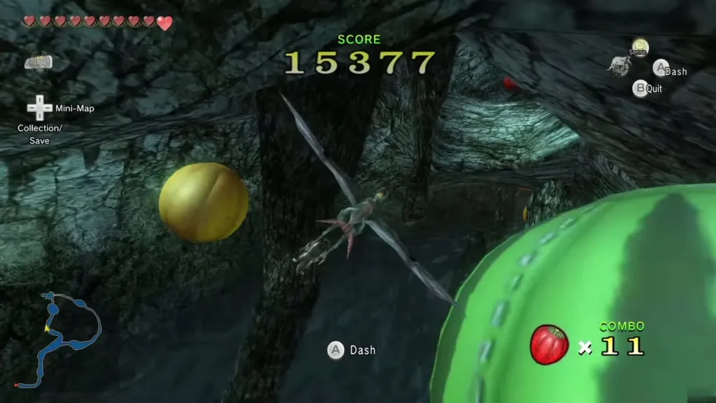 Fruit balloon flight with a score of 15,377 and an eleven-pop combo Fruit balloon flight with a score of 15,377 and an eleven-pop combo