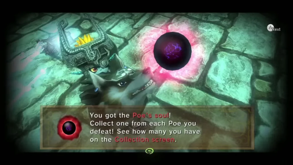 The Poe's soul message after the Poe above the bridge is defeated The Poe's soul message after the Poe above the bridge is defeated