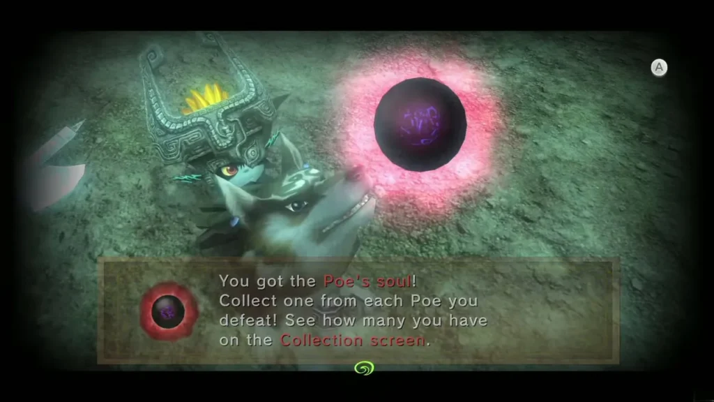 Wolf Link and Midna with the Poe's soul message after the floor 17 Poe Wolf Link and Midna with the Poe's soul message after the floor 17 Poe