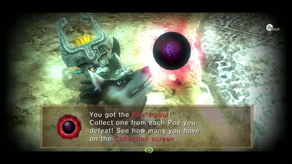 The Poe's soul message after the Poe in the chest chamber is defeated The Poe's soul message after the Poe in the chest chamber is defeated