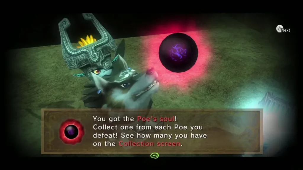 The Poe's soul message after the Poe on the high ledge is defeated The Poe's soul message after the Poe on the high ledge is defeated