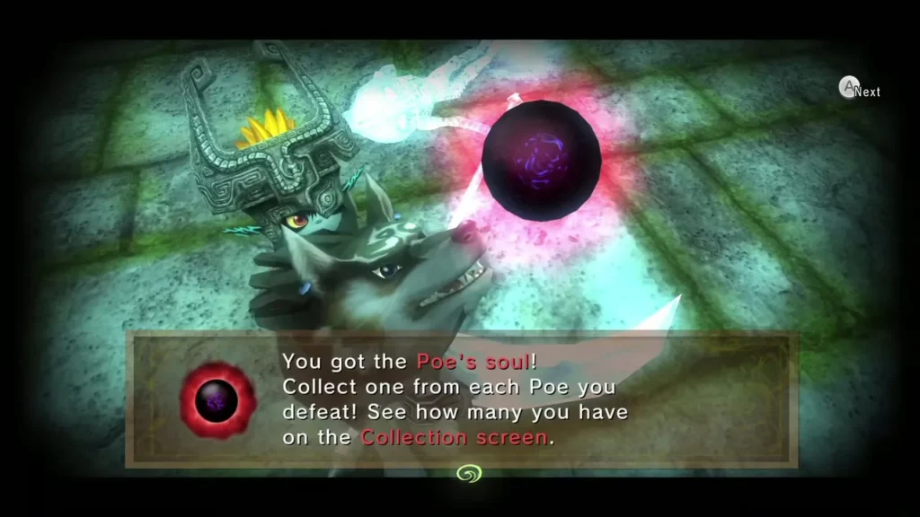 The Poe's soul message after the Poe on the stone bridge is defeated The Poe's soul message after the Poe on the stone bridge is defeated