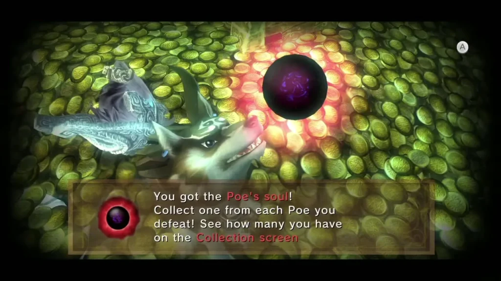 Poe's soul message box fully shown after the first Poe is defeated Poe's soul message box fully shown after the first Poe is defeated