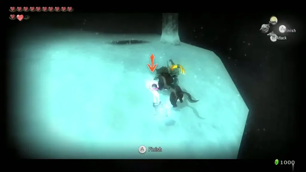 Wolf Link finishing a Poe on the snowy trail Wolf Link finishing a Poe on the snowy trail