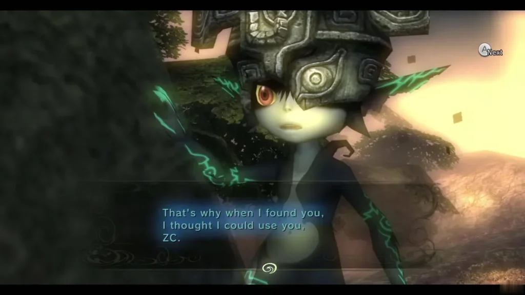 Midna explaining that she thought she could use Link when she found him Midna explaining that she thought she could use Link when she found him