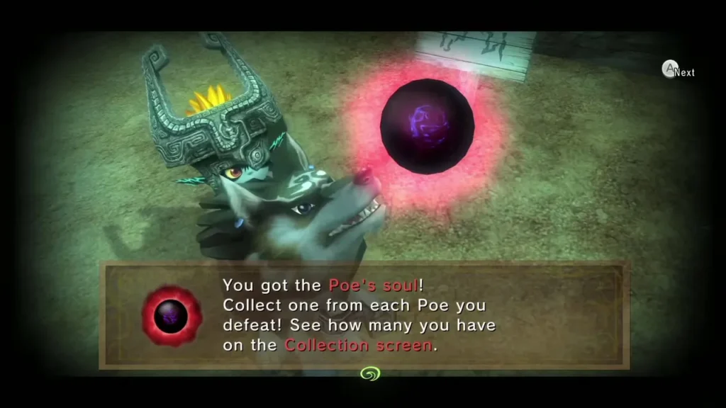 Poe Soul message box after defeating the second Poe at night Poe Soul message box after defeating the second Poe at night